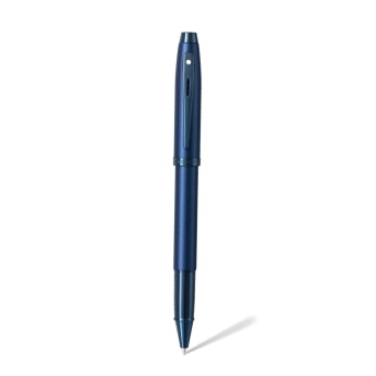Pen SHEAFFER 100 Rollerball Satin Blue - PVD Trim