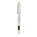 Pen SHEAFFER VFM Fountain Chrome Gold Trim