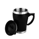 Coffee Mug WHITE LABEL with Handle & Lid - 350 ml