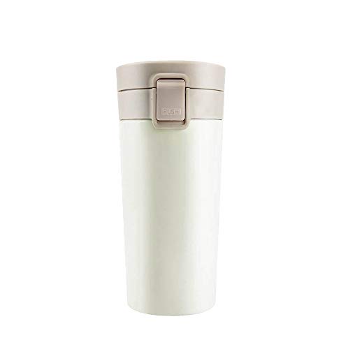 Coffee Mug WHITE LABEL with Push Button Lid - 300 ml 