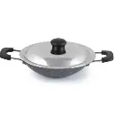 Deep Appachatty with Lid CELLO Black Platina - 20 cm