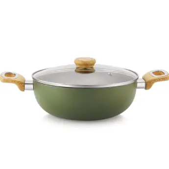 Deep Kadai with Lid CELLO Woody - 22 cm