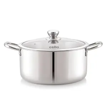 Casserole with Lid CELLO Tri-Ply Pro - 24 cm