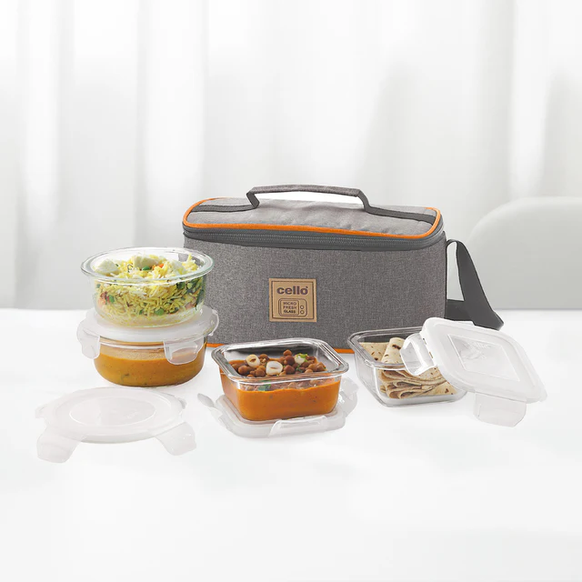 Lunch Box CELLO Fit Fresh Royal Square - Set of 4