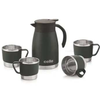 Gift Set CELLO Kettle and Mug - 5 Pcs