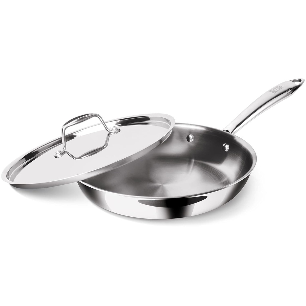 Fry Pan with Lid MILTON Procook Tri-Ply - 1.5 l