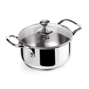 Casserole with Glass Lid MILTON Procook Tri-Ply - 1.6 l