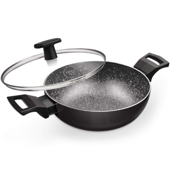 Kadai with Glass Lid MILTON Procook Granito - 30 cm