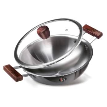 Kadhai wth Glass MILTON Pro Cook Hexa Tech - 26 cm