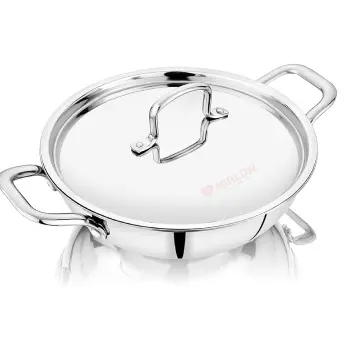 Deep Kadhai NIRLON Tri-Ply DKD18 - 180 mm