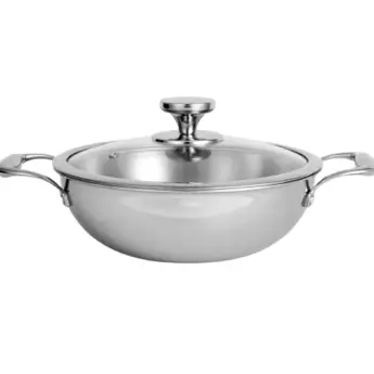 Deep Kadai NIRLON Tri-Ply DKD20  - 200 mm