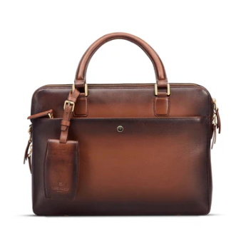 [WP34573] Laptop Business Bag LAPIS BARD Ducorium - Cognac