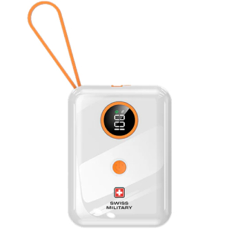 [ELECTRASOLIDUS_VPB09_WHT_10000MAH] Power Bank SWISS MILITARY Solidus - 10000 mAh