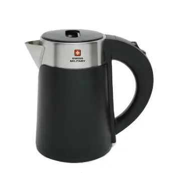 [SIMMERY EK03 BLK 0.8 LTR] Electric Kettle SWISS MILITARY Simmery - 0.8 l