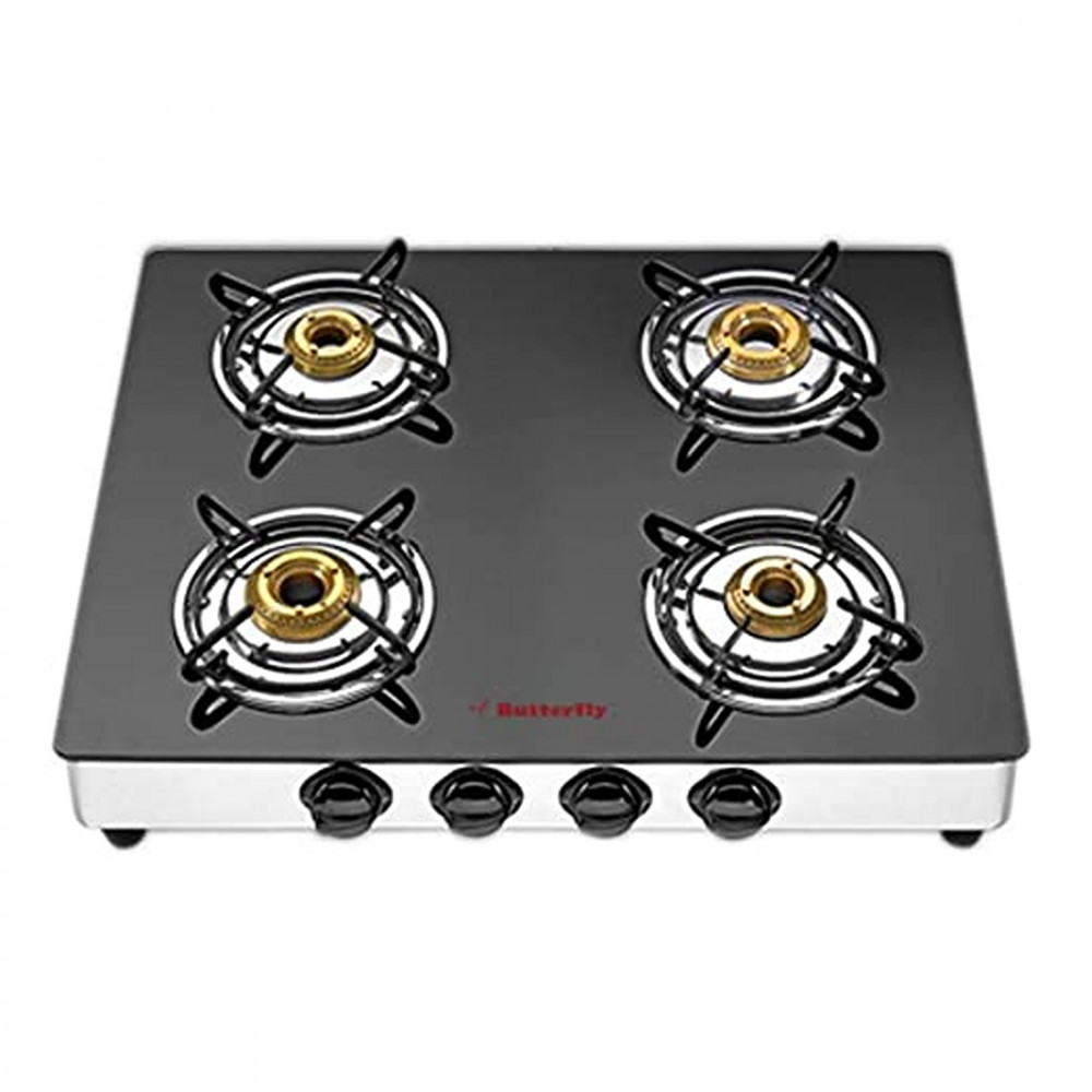 [BFLY QUADRO PLUS 4B] Gas Stove BUTTERFLY Quadro Plus - 4 Burner