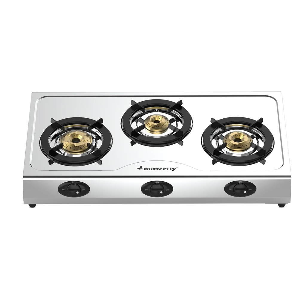 [BFLY BOLT 3B] Gas Stove BUTTERFLY Bolt - 3 Burner