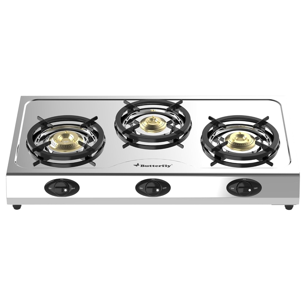 [BFLY BOLT SHAKTI 3B] Gas Stove BUTTERFLY Bolt Shakti - 3 Burner
