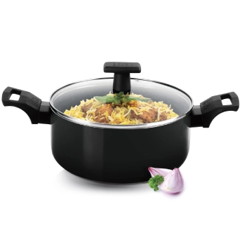 [IGBP 24 WL]  Biryani Pot with Glass Lid MILTON Procook Granito - 24 cm