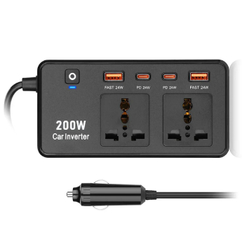 [JTP-CR51] Car Power Invertor JTP Black - 200 W